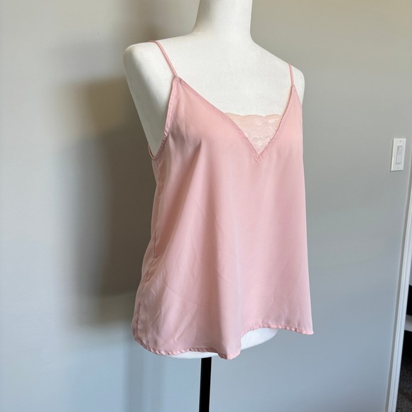 Hollister Women's Small Cami V-Neck Pink Lace Coquette Fairy Feminine Y2K Lover - Picture 2 of 9